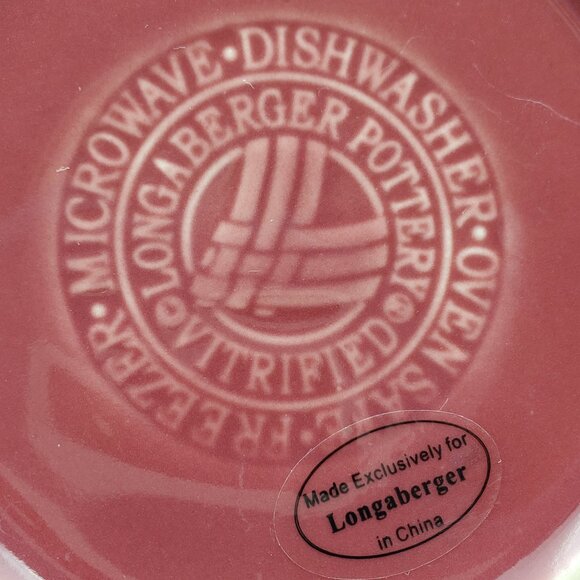 Longaberger Paprika Individual Small Soup Tureen Handled Soup Chili Chowder Bowl - Picture 5 of 5